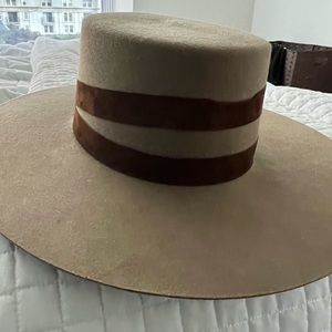 Janessa Leone Wide Brim Structured hat